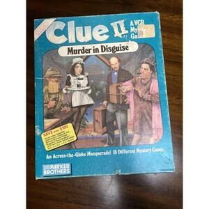 Vintage Clue II Murder in Disguise - VCR Mystery Game *Pre-Owned & Complete*